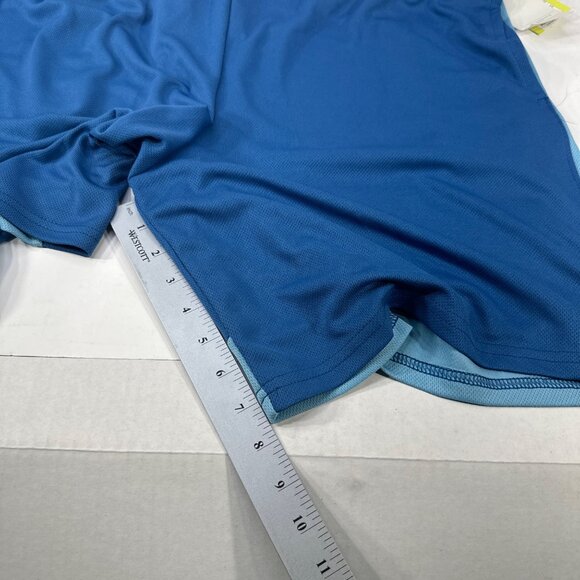All In Motion Mens Sz XXL Short Mesh Moisture Wicking Two Front Pockets Blue New - Picture 8 of 16